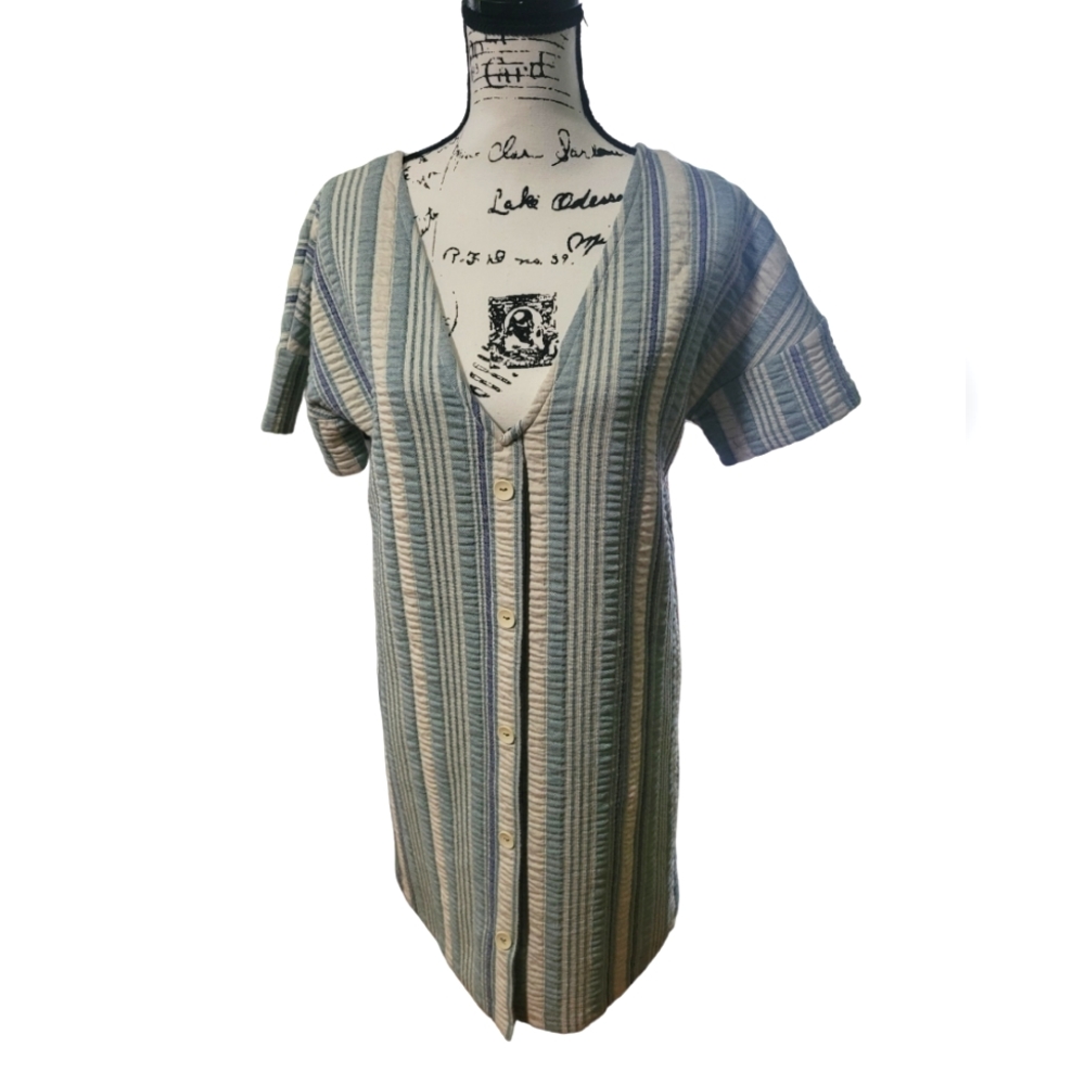 Zara Trafaluc Quilt Pattern Dress